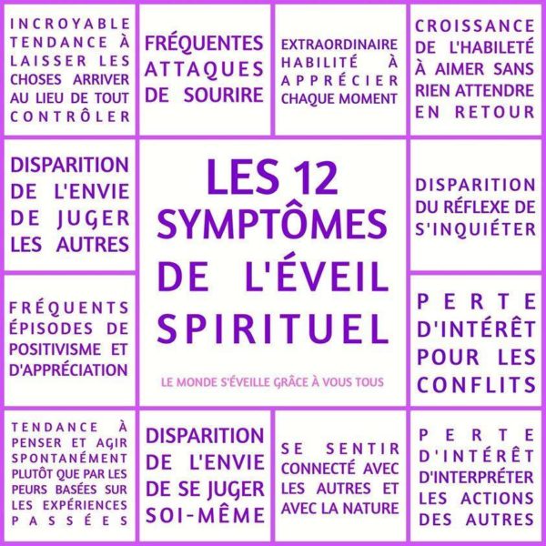 Les 12 Symptômes de l'Eveil Spirituel