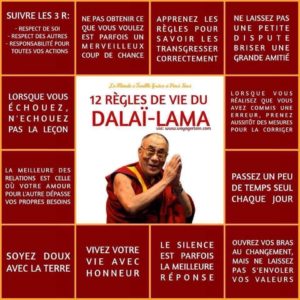 12 Règles de Vie du Dalaï Lama