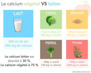 Le Calcium Végétal Vs le Calcium Laitier